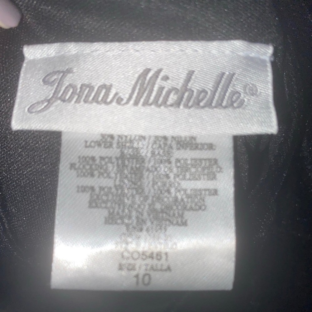 Jona Michelle girl velvet /tulle dress size 10 - Picture 10 of 10